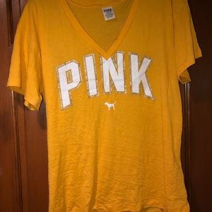 Pink/VS V-Neck Shirt